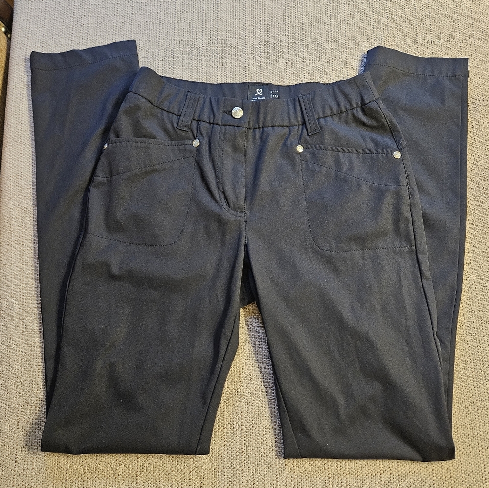 Daily Sports Womens Lyric Golf Pants Black sz 2